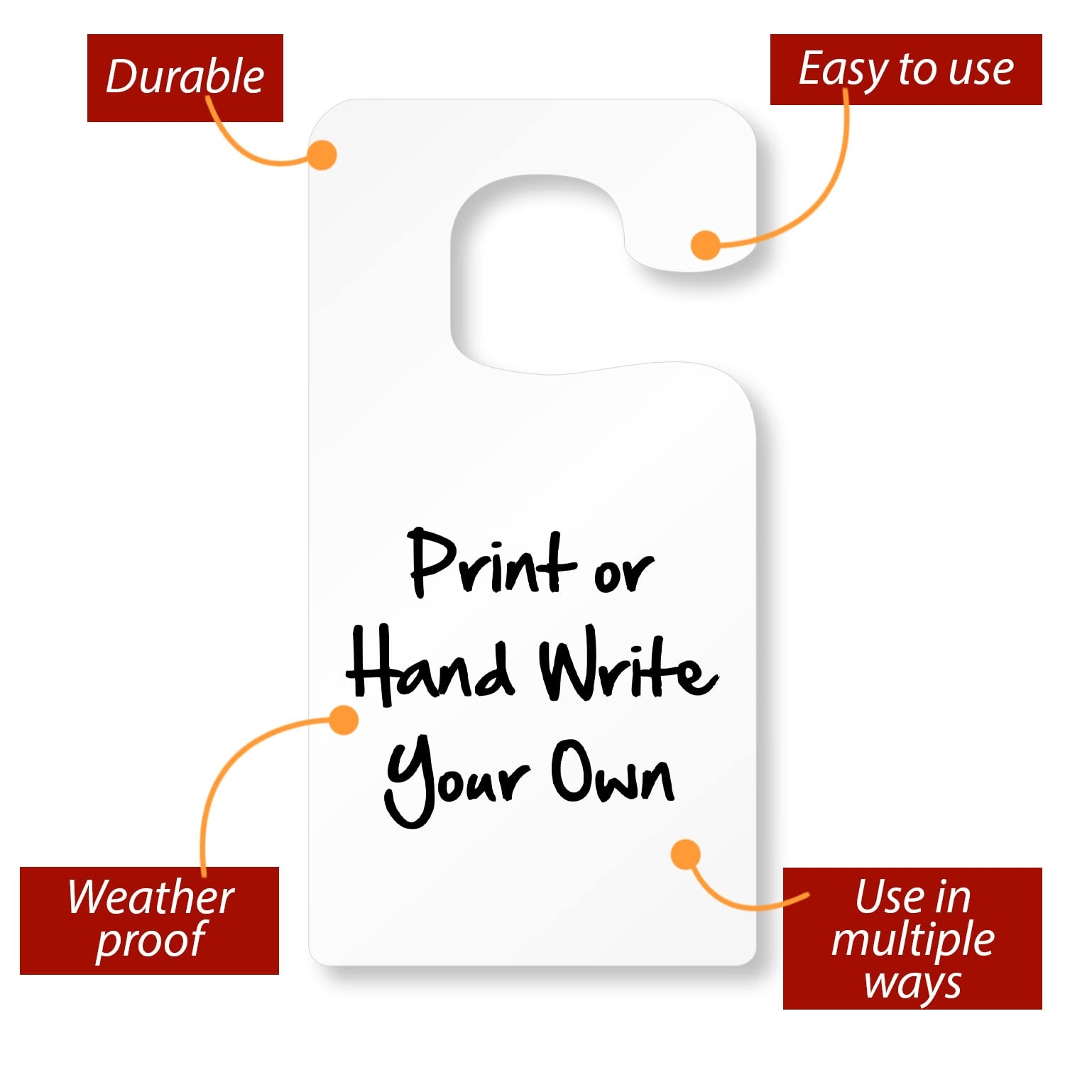 SmartSign Pack Of 25 7 X 3 5 Inch Blank Write on Printable Parking Permit Rearview Mirror Hang Tags 15 Mil Plastic White Amazon co uk Automotive