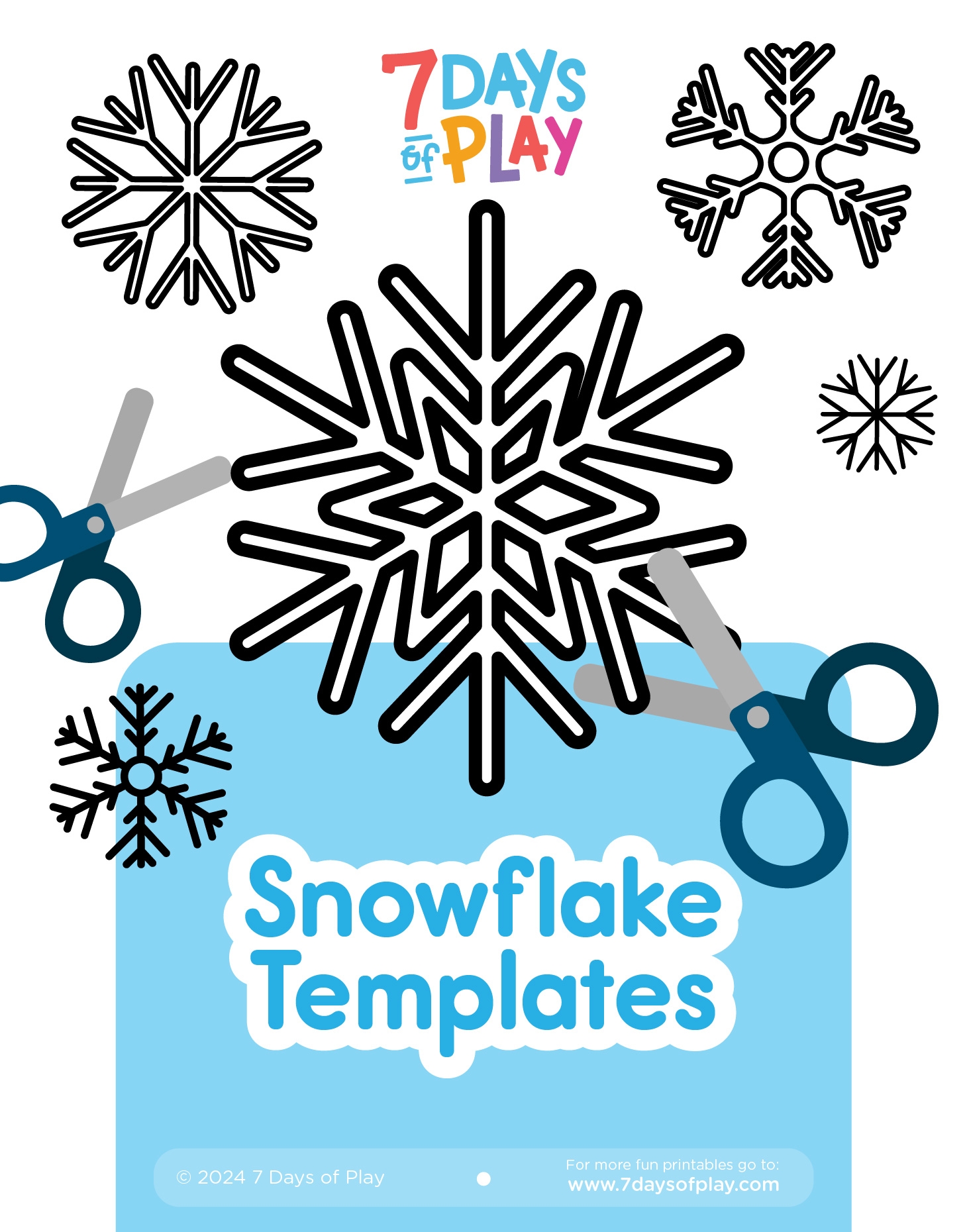 Snowflake Template Printable Free