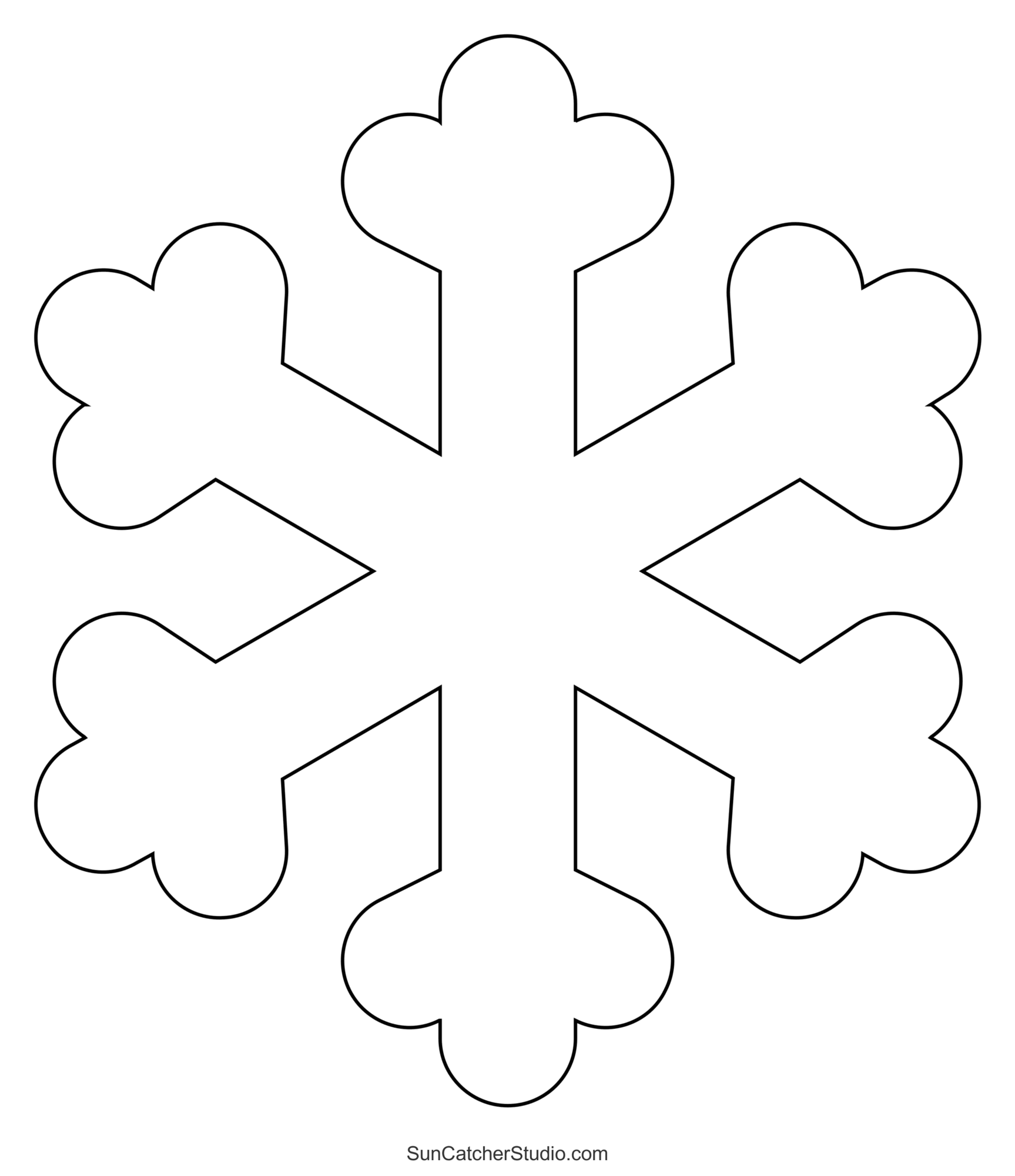 Easy Printable Snowflake Templates