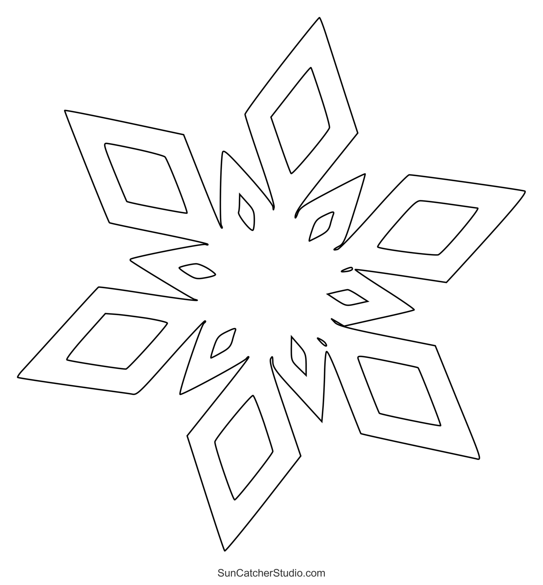 Snowflake Templates Printable Stencils And Patterns Free Printables Monograms Design Tools Patterns U0026 DIY Projects