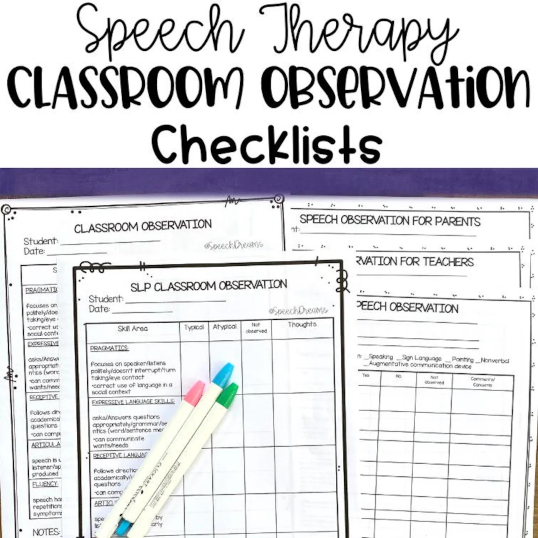 Printable Classroom Walkthrough Template