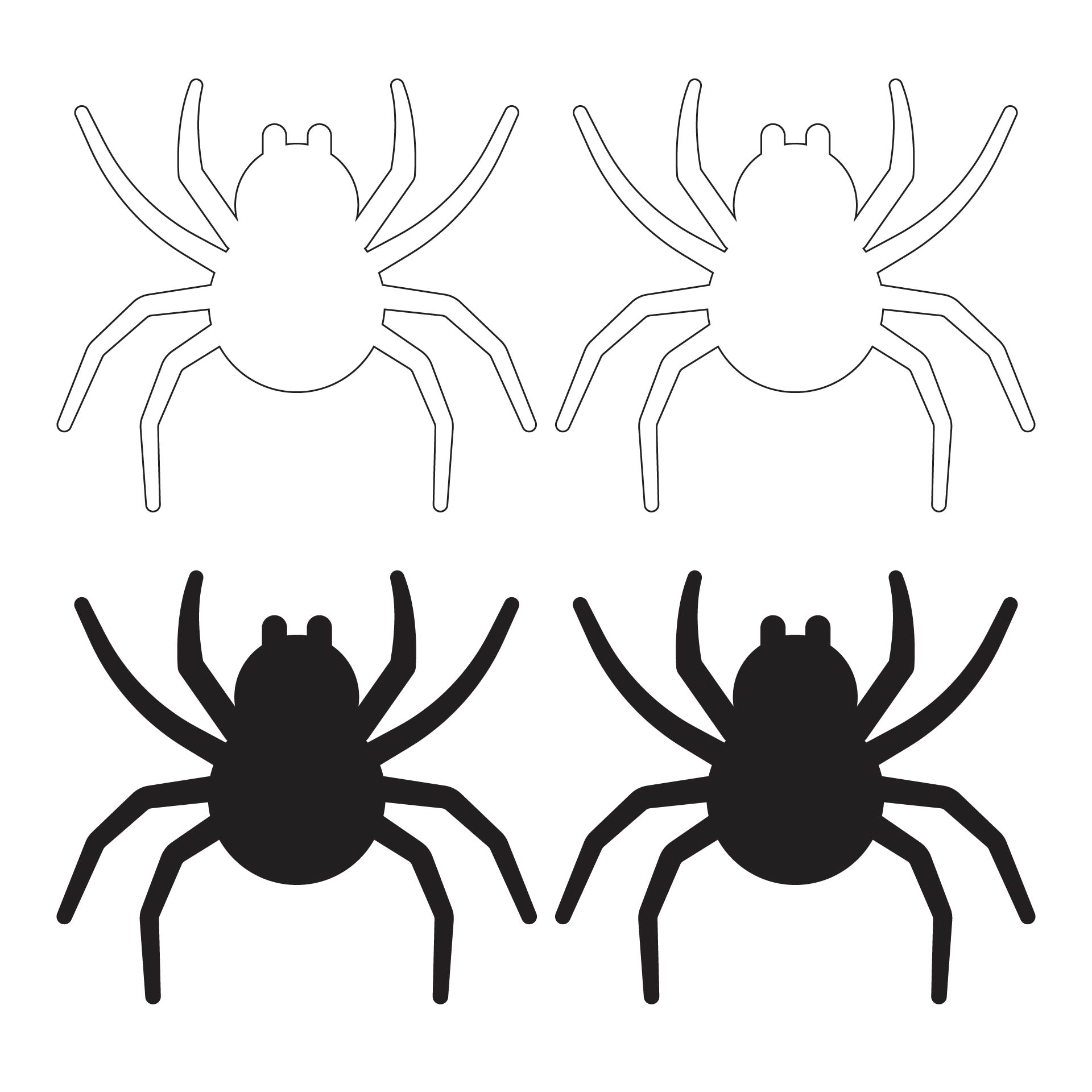 Spider Template 12 Free PDF Printables Printablee