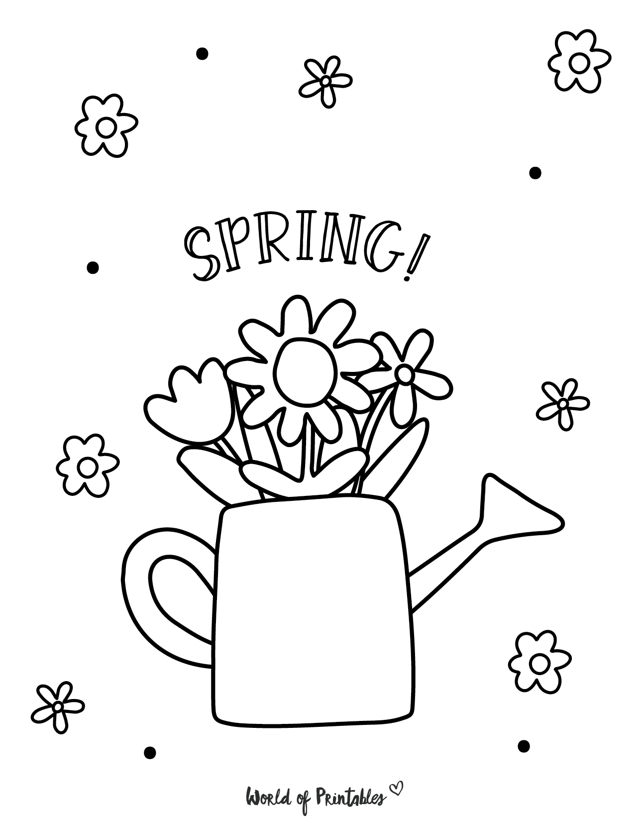 Spring Printables Templates Worksheets World Of Printables