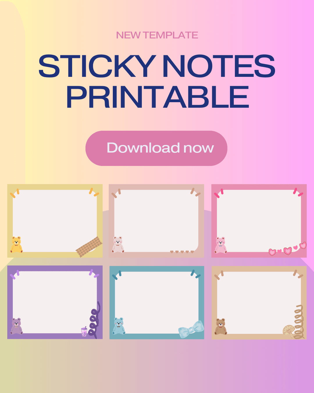 Sticky Notes Printable By Adzjeeh Raket PH