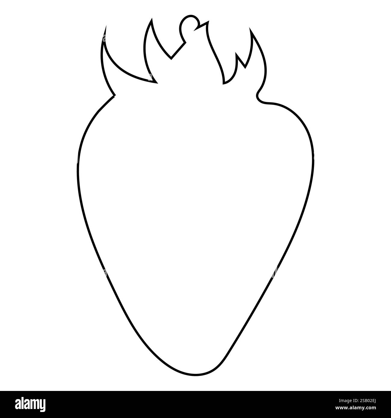 Strawberry Line Art Stock Vector Images Alamy