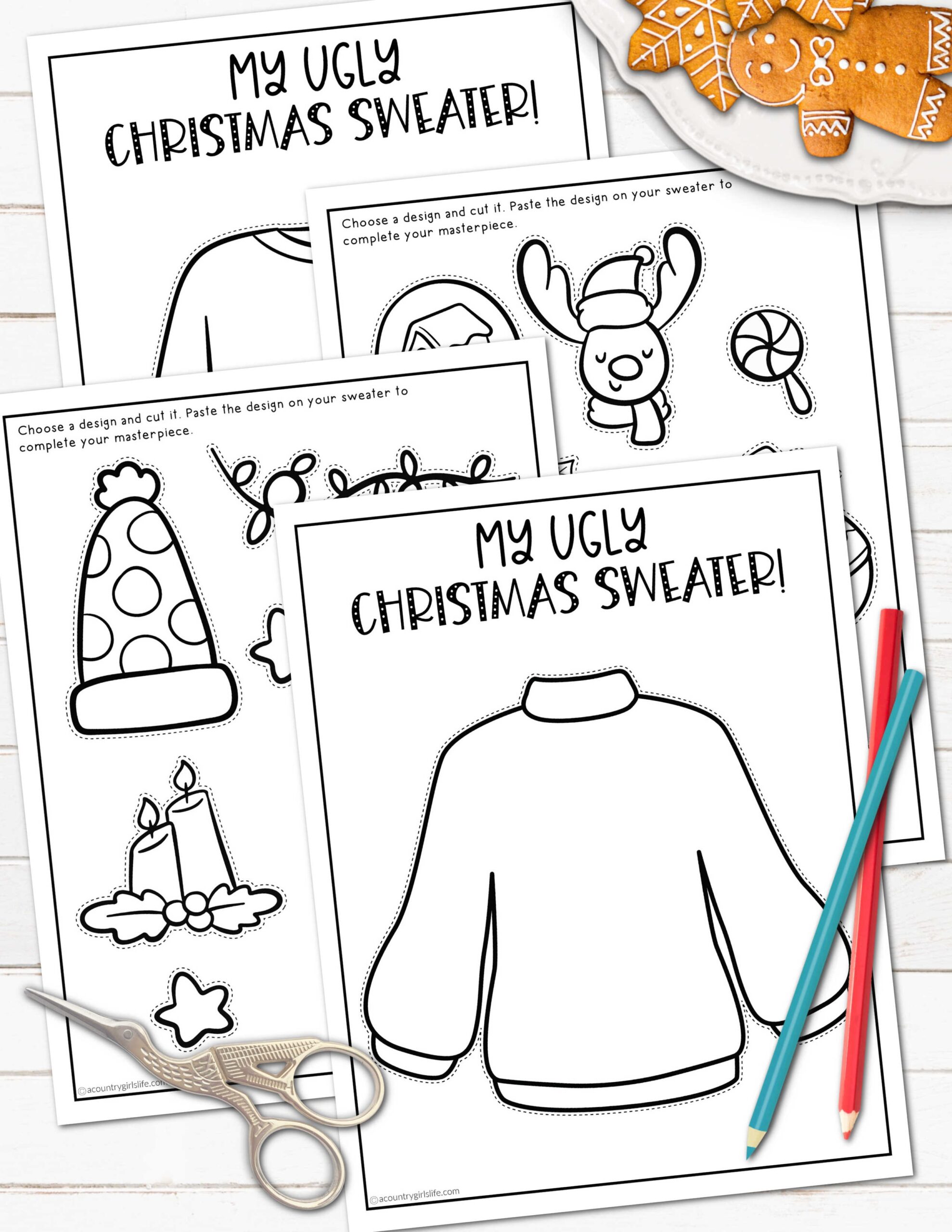 Sweater Cut Out Template Sale