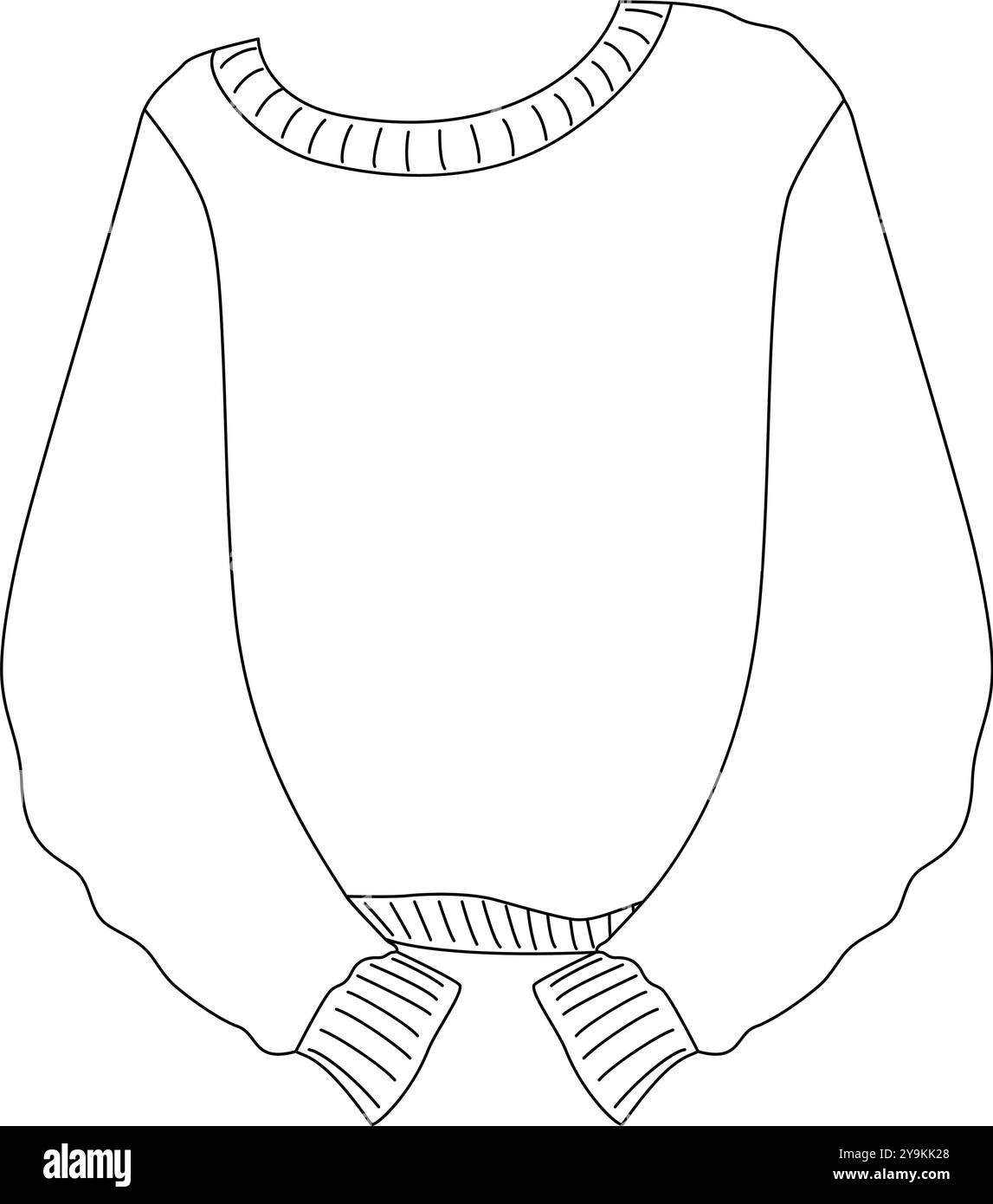 Printable Blank Sweater Template