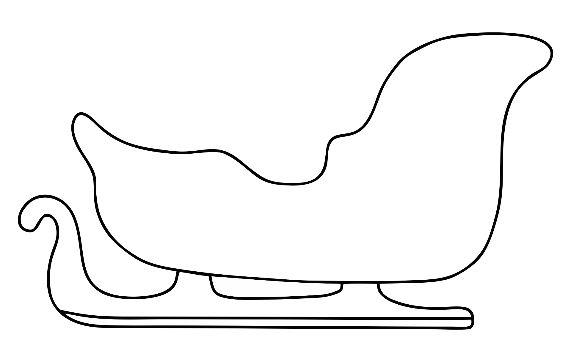 Templates Christmas Sleigh 15 Free PDF Printables Printablee