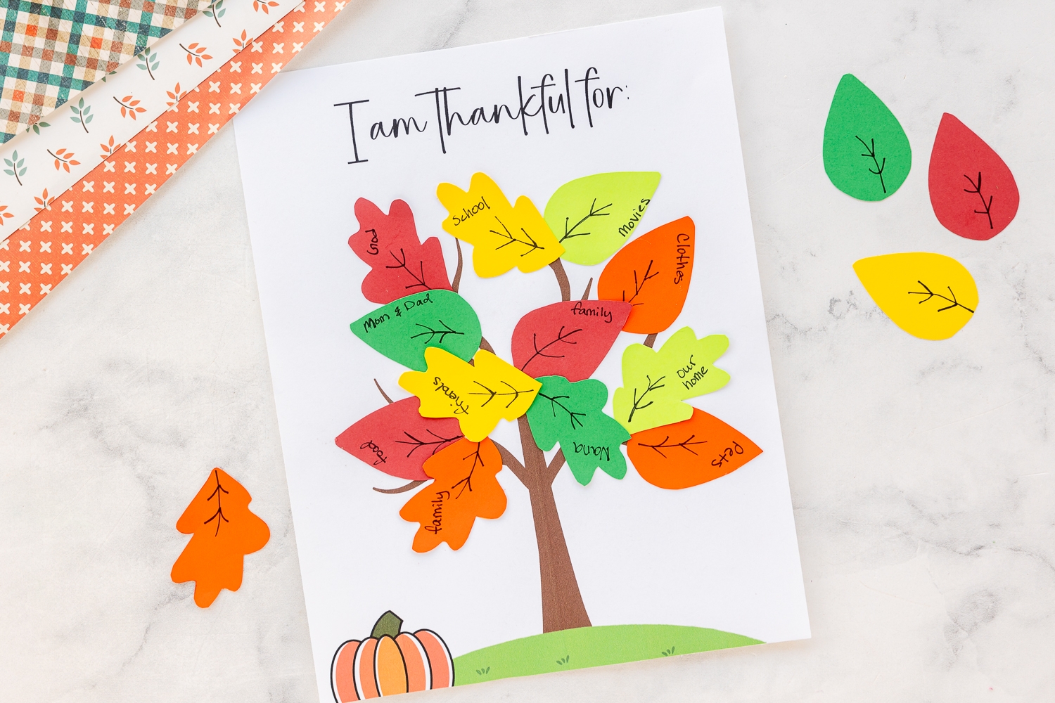 Free Printable Gratitude Tree Template