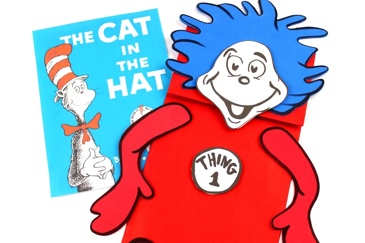 Thing 1 And Thing 2 Puppets Free Printable Template Moms And 