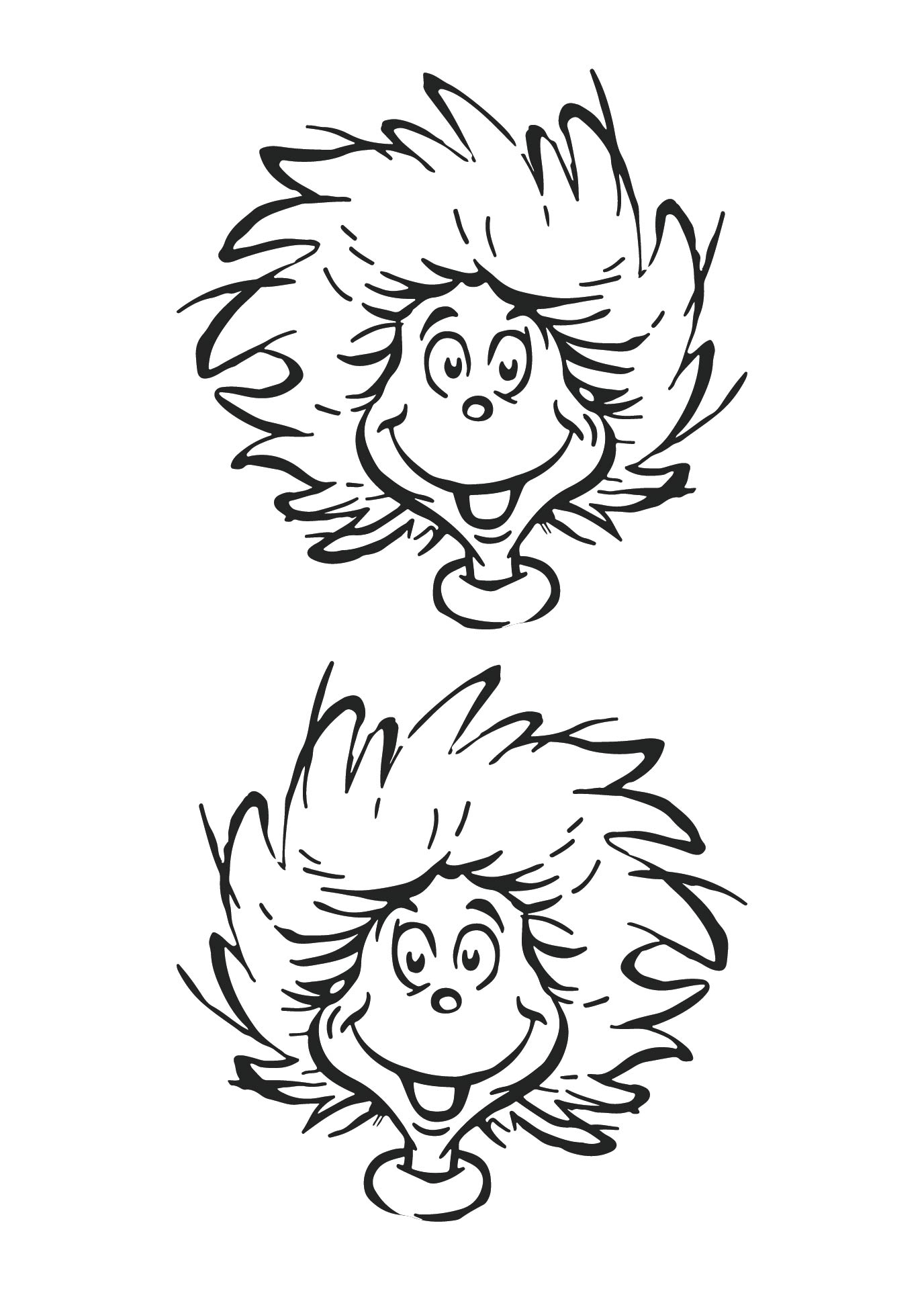Thing 1 Printable Template Free