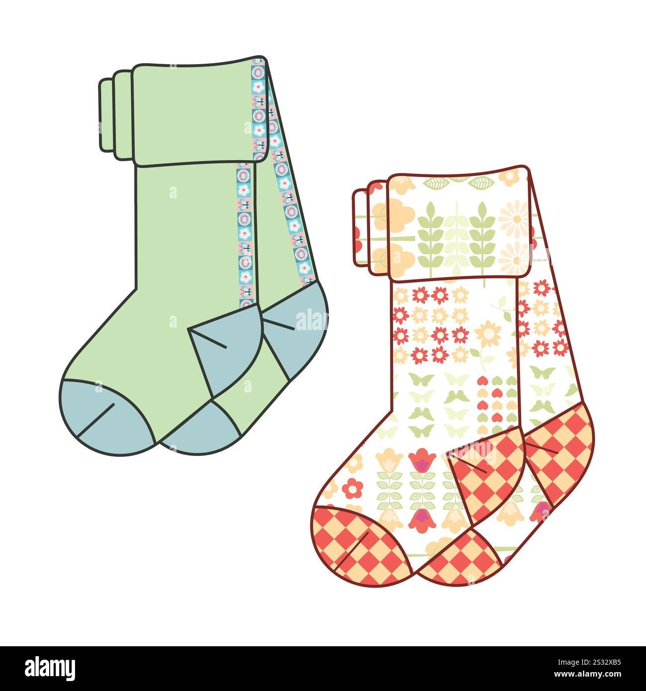 Socks Printable Template