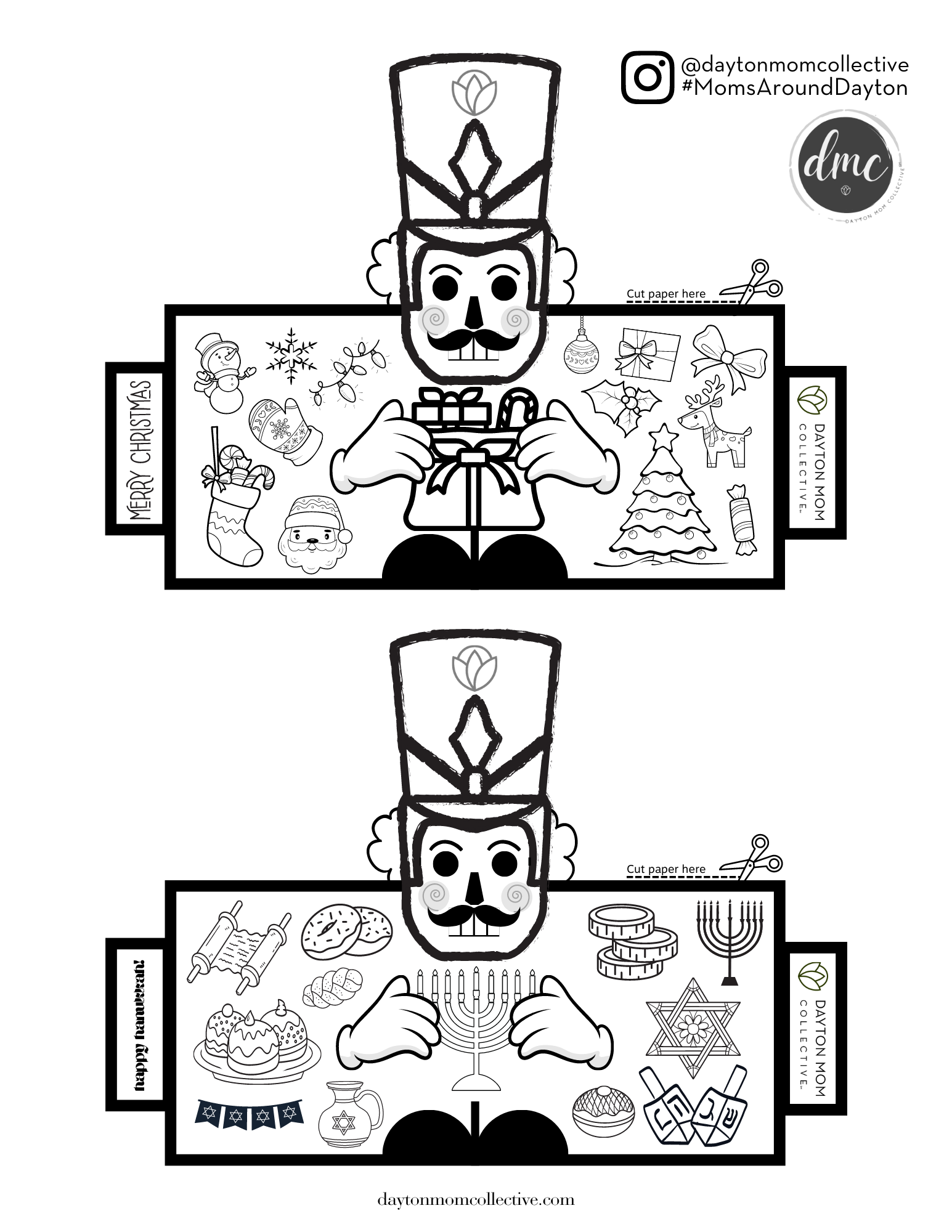 Toilet Paper Tube Nutcrackers Free Printable 