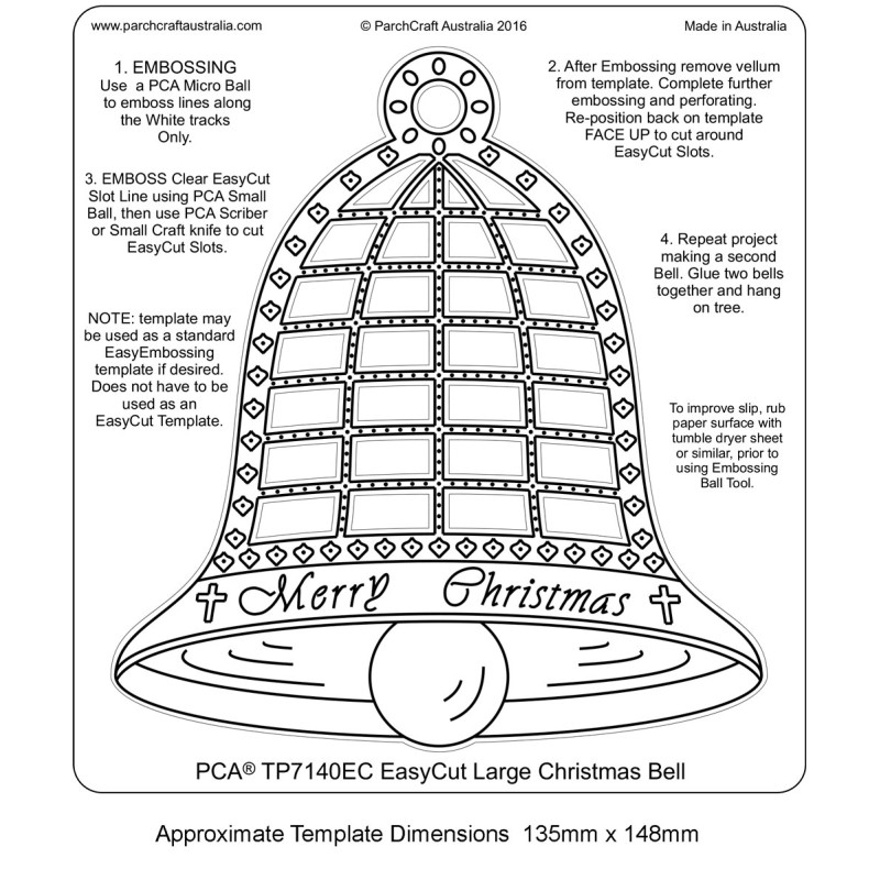 TP7140EC PCA EasyCut Large Christmas Bell