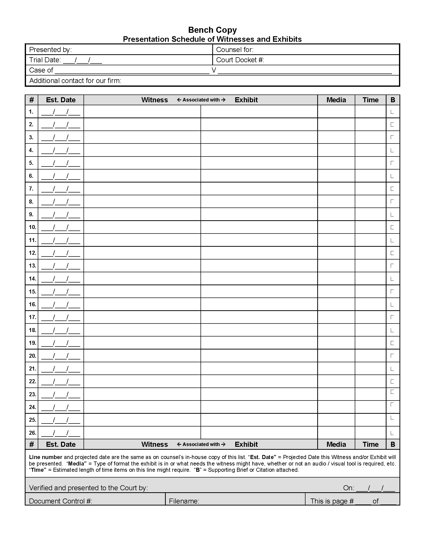 Trial Prep Workbook Content The Attorney Case File