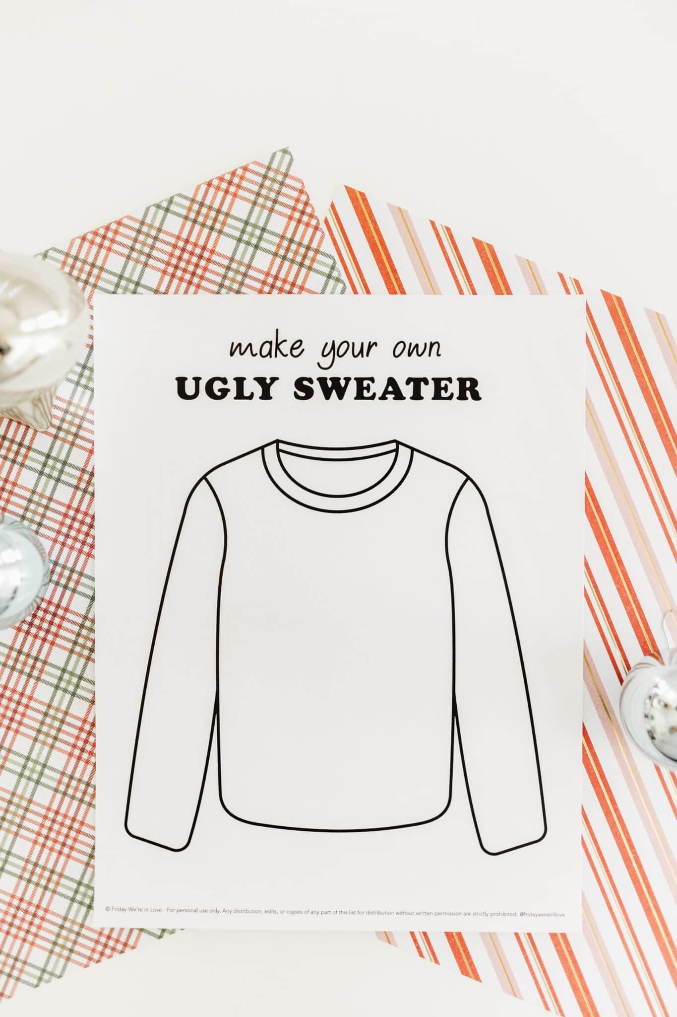 Ugly Christmas Sweater Craft Ideas Friday We re In Love