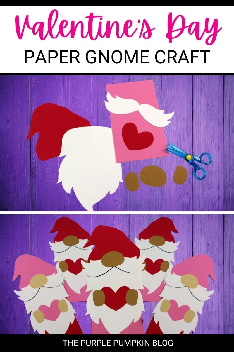 Valentine s Day Gnome Craft Free Printable Template
