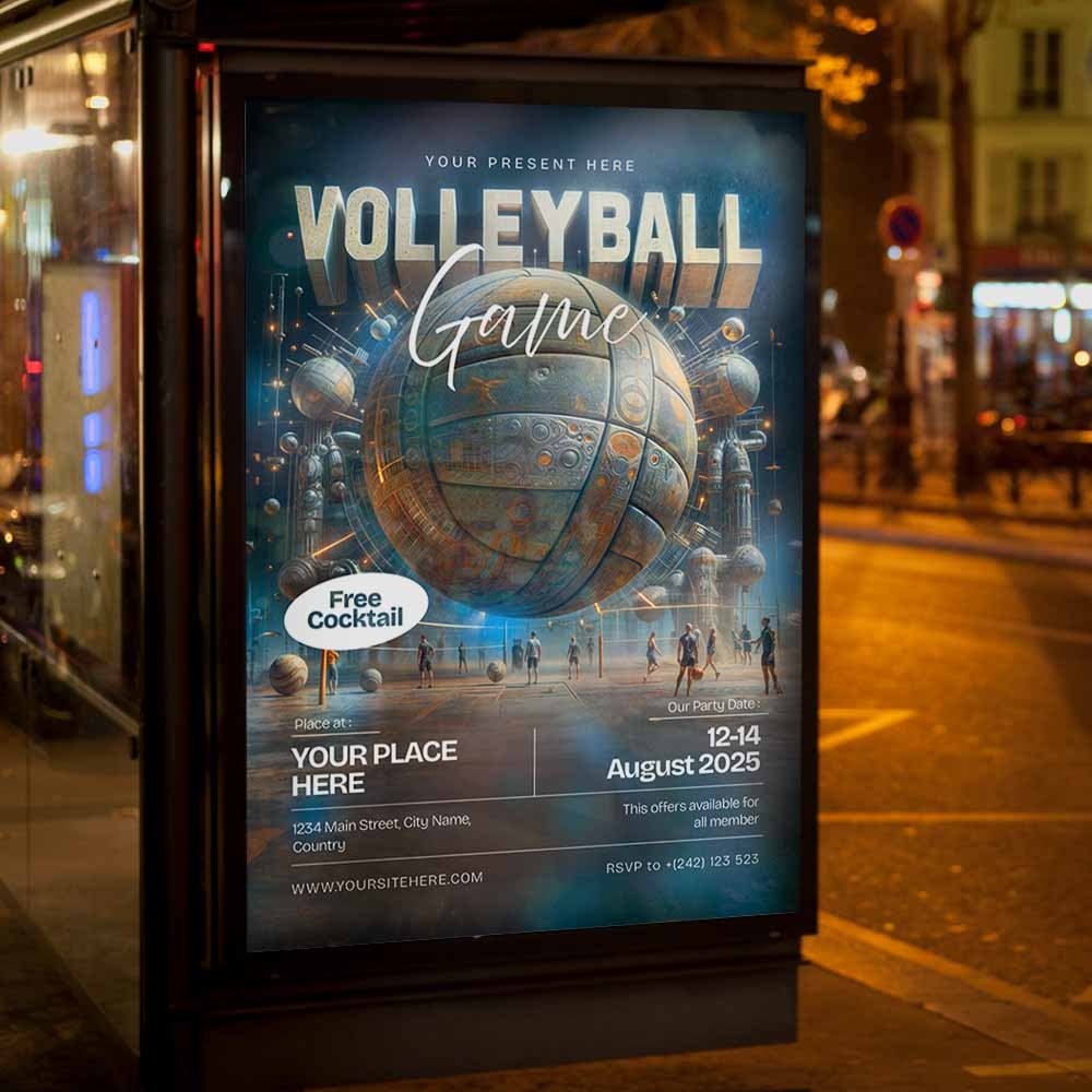 Printable Volleyball Template