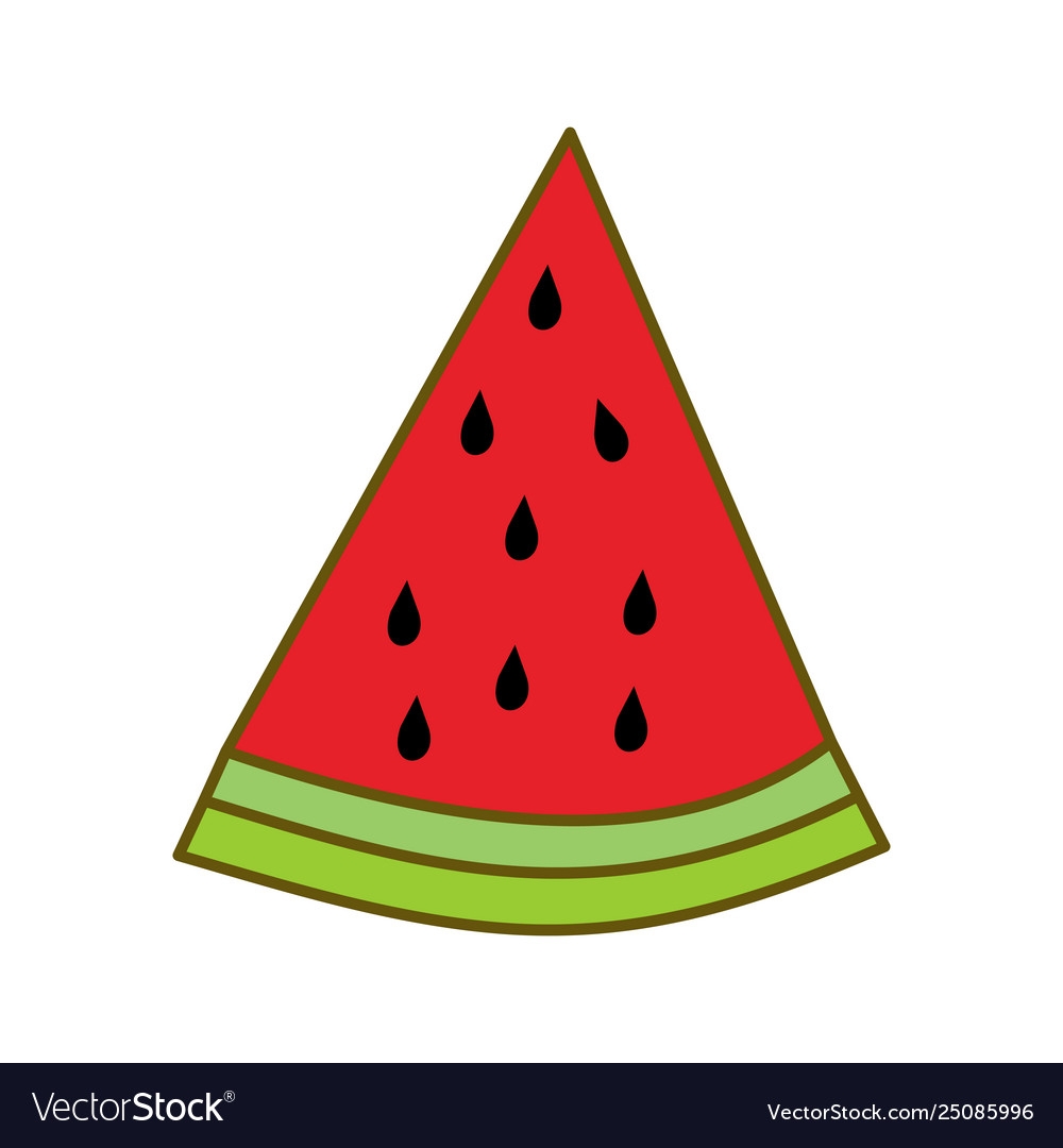 Watermelon Fruit Template Flat Royalty Free Vector Image