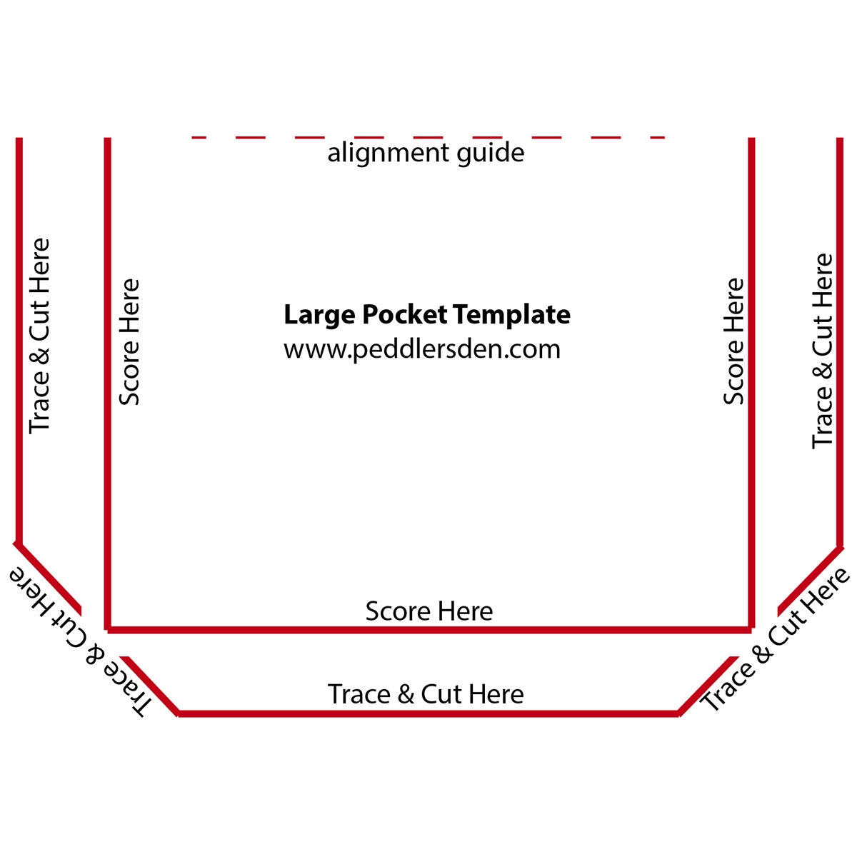 Wrap Around Pocket Template Large Peddlers Den