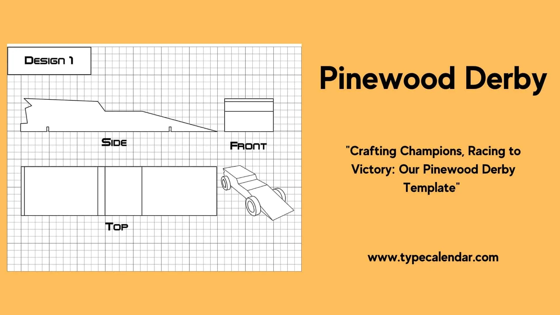 Free Printable Pinewood Derby Templates PDF Fastest Speed Card