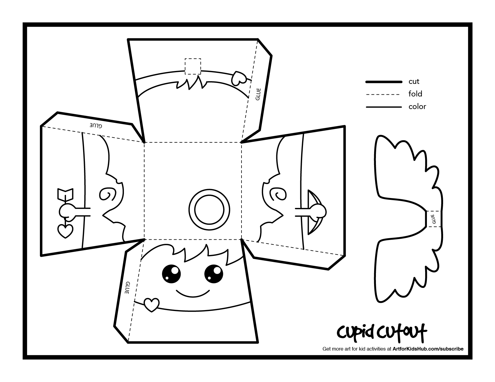 Cupid Printable Template